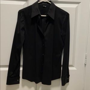 Theory black button down